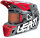 Helmet Kit Moto 8.5 V24 Forge grau-rot-weiss L