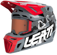 Leatt Helmet Kit Moto 8.5 V24 Forge grau-rot-weiss M