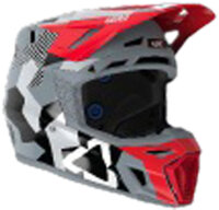 Leatt Helmet Kit Moto 8.5 V24 Forge grau-rot-weiss S