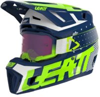 Leatt Helmet Kit Moto 7.5 V24 Blue blau-grün-weiss S