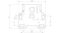 HIGHSIDER AKRON-RS PRO, Kennzeichenhalter Universal Typ 4, inkl. Kennzeichenbeleuchtung