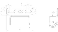 HIGHSIDER AKRON-RS PRO, Kennzeichenhalter Universal Typ 7, inkl. Kennzeichenbeleuchtung