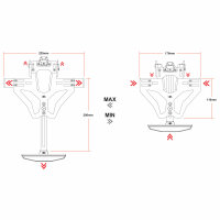 LSL MANTIS-RS PRO für Honda CB 500 F / CBR 500 R 16-, inkl. Kennzeichenbeleuchtung