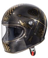 Premier Helmets Trophy Carbon NX Gold Chromed XS