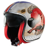 Premier Helmets Vintage Evo Pin Up OS Silver XS
