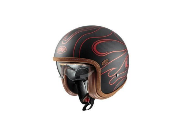 Premier Helmets Vintage Platinum ED. Carbon FR Red Chromed BM L