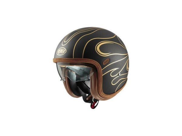 Premier Helmets Vintage Platinum ED. Carbon FR Gold Chromed BM XS
