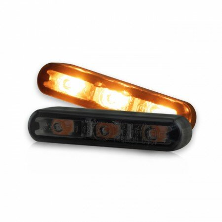 HP-SMD-Einbaublinkerset "Streak" | getönt | Paar Maße: B 40 x H 8 x T 13 mm | getönt | E-geprüft