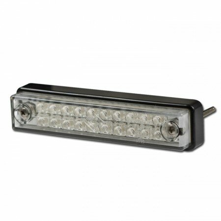 LED-Rückfahrlicht | klar | Kabel 1M B 125 x H 29 x T 22 | Bolzenabst. 10cm | E-geprüft