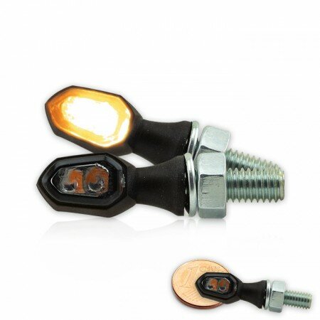LED-Blinker "Vision" | schwarz | getönt | ABS