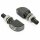 LED-Blinker D-Light "MINI1" | Alu | schwarz M8 | Paar | L 30 x T 17 x H 12mm | E-geprüft