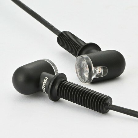 LED-Blinker D-Light "MINI3" | Alu | schwarz M8 | Paar | L 43 x T 20 x H 12mm | E-geprüft