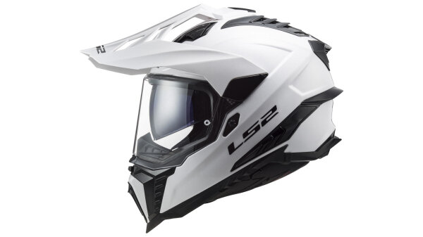 LS2 MX701 Explorer Solid Endurohelm weiß, Gr. 57 / 58 = M