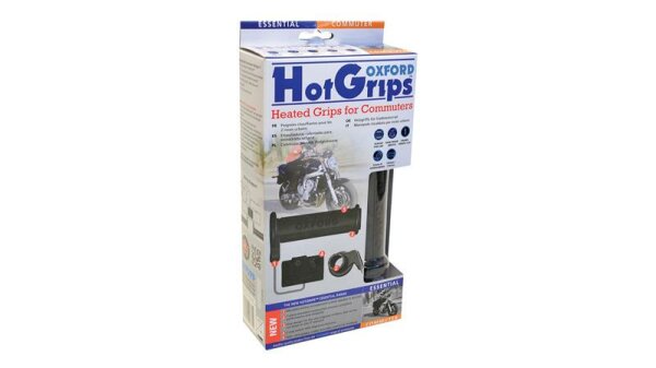 Oxford Oxford Hotgrips Essential Heizgriffe Commuter, 2 Heizstufen passend für 22 / 25 mm Lenkerenden schwarz