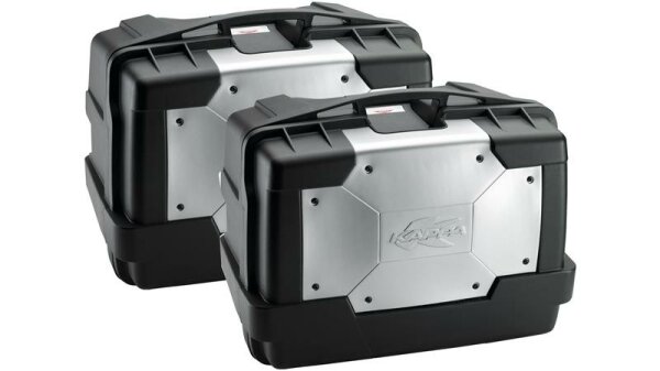 Kappa KGR46 GARDA Koffer schwarz / silber, Satz