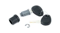 Kappa  Schlüssel-Set Schlüssel-Set für 1 Koffer = 2 Schlüssel schwarz inkl. 1 Schließzylinder und 1 Kappe (nicht geeignet für K53 und K30)
