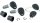 Kappa  Schlüssel-Set Schlüssel-Set für 2 Koffer = 4 Schlüssel schwarz inkl. 2 Schließzylinder und 2 Kappen