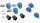 Kappa  Schlüssel-Set Schlüssel-Set für 3 Koffer = 6 Schlüssel blau inkl. 3 Schließzylinder und 3 Kappen