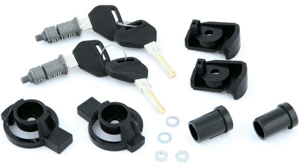 Kappa Security Lock Schlüssel-Set Schlüssel-Set für 2 Koffer = 4 Schlüssel schwarz inkl. 2 Schließzylinder und 2 Diebstahlsicherungen Passend für K-Venture Serie, GARDA-Serie, K56, K49, K47, K46, K400, K37, K35, K33 und K26