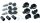 Kappa Security Lock Schlüssel-Set Schlüssel-Set für 3 Koffer = 6 Schlüssel schwarz inkl. 3 Schließzylinder und 3 Diebstahlsicherungen Passend für K-Venture Serie, GARDA-Serie, K56, K49, K47, K46, K400, K37, K35, K33 und K26