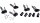 Kappa Security Lock Schlüssel-Set Schlüssel-Set für 5 Koffer = 10 Schlüssel schwarz inkl. 5 Schließzylinder und 5 Diebstahlsicherungen Passend für K-Venture Serie, GARDA-Serie, K56, K49, K47, K46, K400, K37, K35, K33 und K26