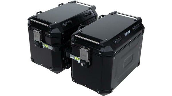 Kappa KFR48 K-Force Seitenkoffer Satz, schwarz, One-Key-Schließung