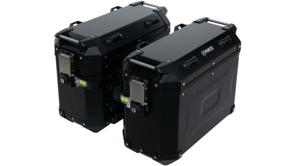 Kappa KFR37 K-Force Seitenkoffer Satz, schwarz, One-Key-Schließung