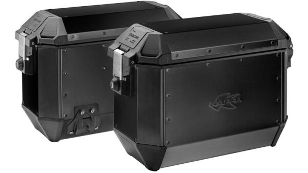 Kappa KMS36 K-Mission Seitenkoffer Satz, schwarz, One-Key-Schließung