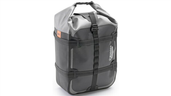 HECK-SATTELTASCHE KAPPA grau,schwarz K-RUGGED 20LTR