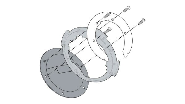 TANKLOCK SYSTEM KAPPA KAWASAKI schwarz