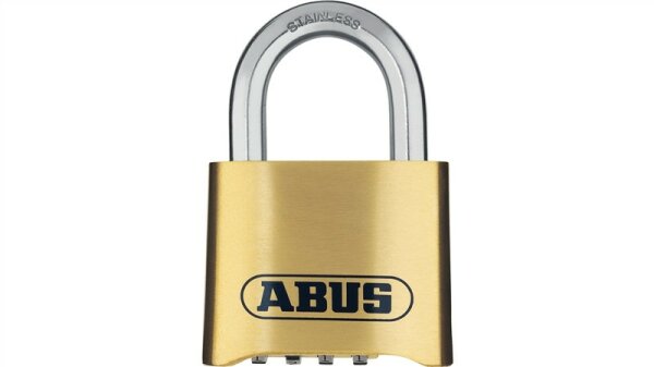Abus 180IB/50 Vorhängeschloss Messing,Edelstahl gold