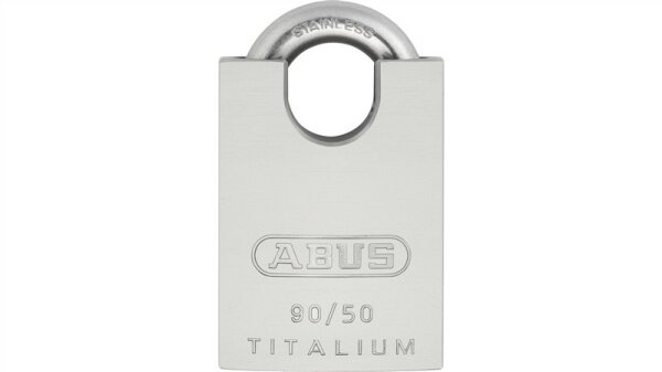 Abus 90RK/50 Titalium Vorhängeschloss Aluminium,Edelstahl silber