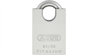 Abus Vorhängeschloss 90RK/50 Titalium silber