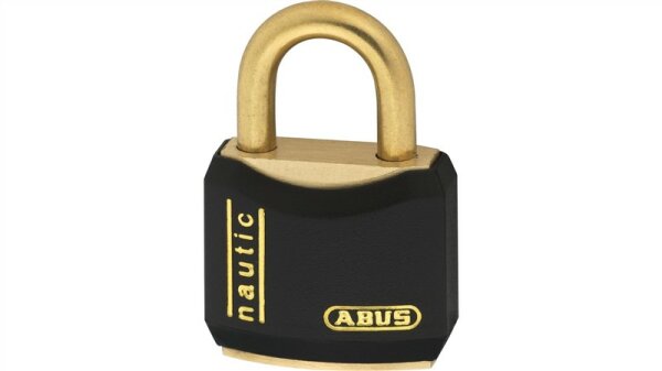 Abus T84MB/20 Nautic Vorhängeschloss Messing schwarz,gold