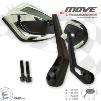 Lenkerendenspiegel "MOVE" | M8 Kawasaki | chrom