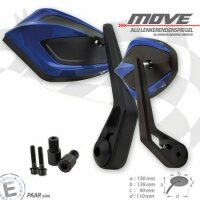 Lenkerendenspiegel "MOVE" | M16 Yamaha | blau