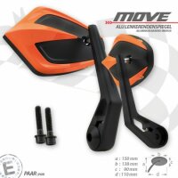 Lenkerendenspiegel "MOVE" | M8 Kawasaki | orange