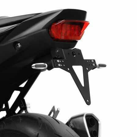 Kennzeichenhalter | HONDA CB750 Hornet | 23-26 verstellbar | schwarz | inkl. Reflektorhalter