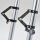 CNC-Lampenhalter-Set | schwarz | Gabel Ø 41mm 4 x schwarze Schellen + 2 Halter + Blinkerhalter