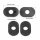 Indy Spacer "Honda" | schwarz | ABS VPE 4 Stck | Maße: L 39 x B 25 mm