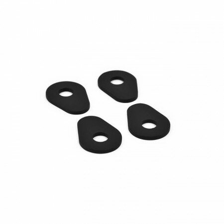 Indy Spacer "Yamaha" | schwarz | Alu | M6 VPE 4 Stck | Maße: B 28 x H 40 mm