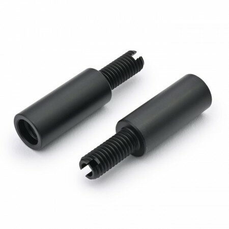 Blinkerverlängerung | Stahl | M8 auf M8 Paar | schwarz | Ø 13 x L 30mm