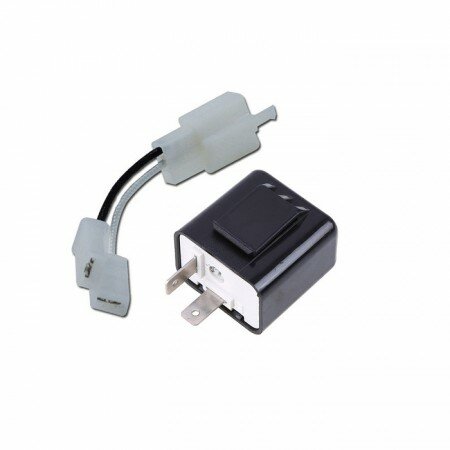 Blinkrelais | 12V | 21Wx3+3,4 | 2P | Adapter | LED (B=geschaltenes Plus (49) L=Signal (49a)