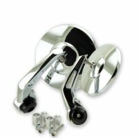 Lenkerendenspiegel "BOB 1" | Alu | chrom/schw | M6