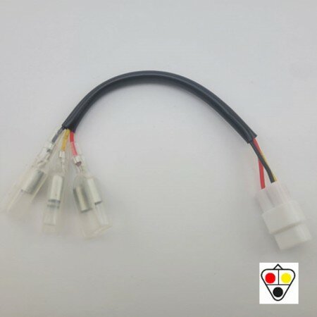 Adapterkabel "Rücklicht" | Yamaha 3 Kabel Japan-Doppel-Rundstecker weiblich Ø 3,5mm