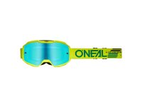 ONeal B-10 Goggle SOLID neon yellow - radium blue