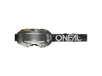 ONeal B-10 Goggle ATTACK black/white - clear