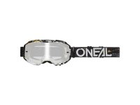 ONeal B-10 Goggle ATTACK black/white - silver mirror
