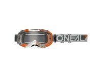 ONeal B-10 Goggle DUPLEX white/gray/orange - clear