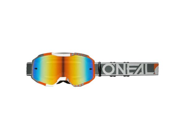 ONeal B-10 Goggle DUPLEX white/gray/orange - radium red